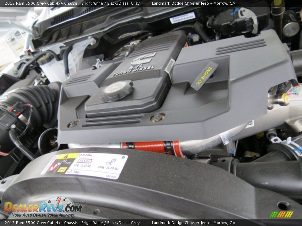 2013 Ram 5500 Crew Cab 4x4 Chassis Bright White / Black/Diesel Gray Photo #10