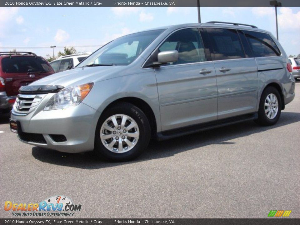 2010 Honda Odyssey EX Slate Green Metallic / Gray Photo #2