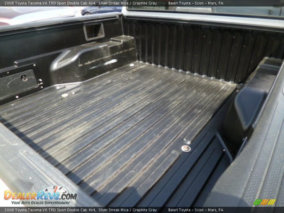 2008 Toyota Tacoma V6 TRD Sport Double Cab 4x4 Silver Streak Mica / Graphite Gray Photo #12