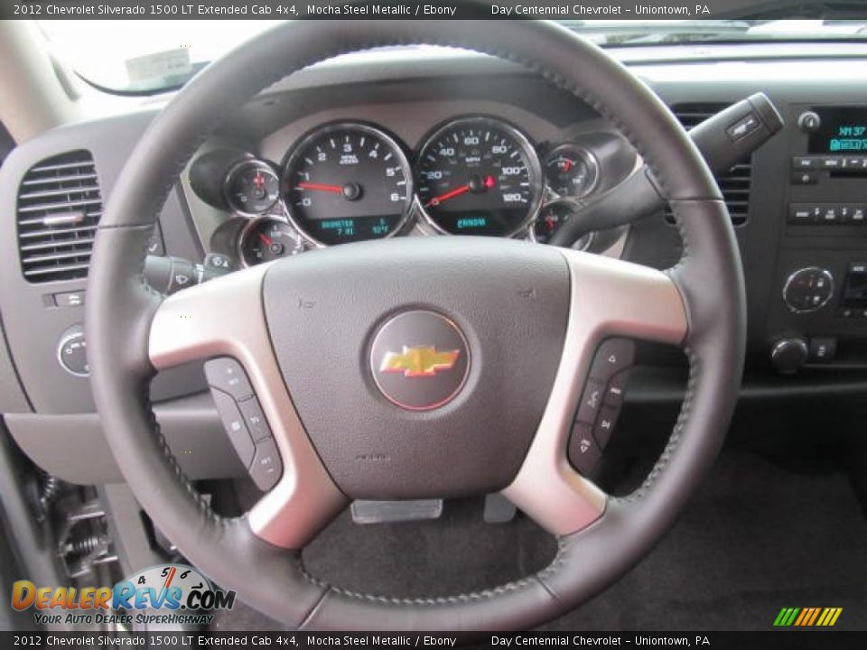 2012 Chevrolet Silverado 1500 LT Extended Cab 4x4 Mocha Steel Metallic / Ebony Photo #10