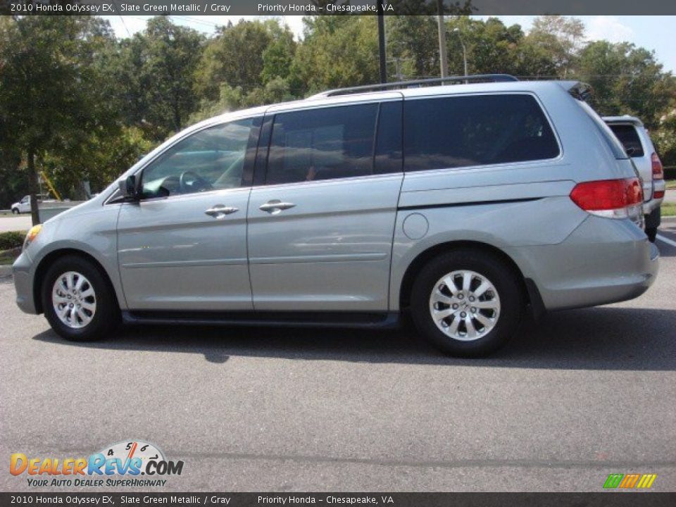 2010 Honda Odyssey EX Slate Green Metallic / Gray Photo #3