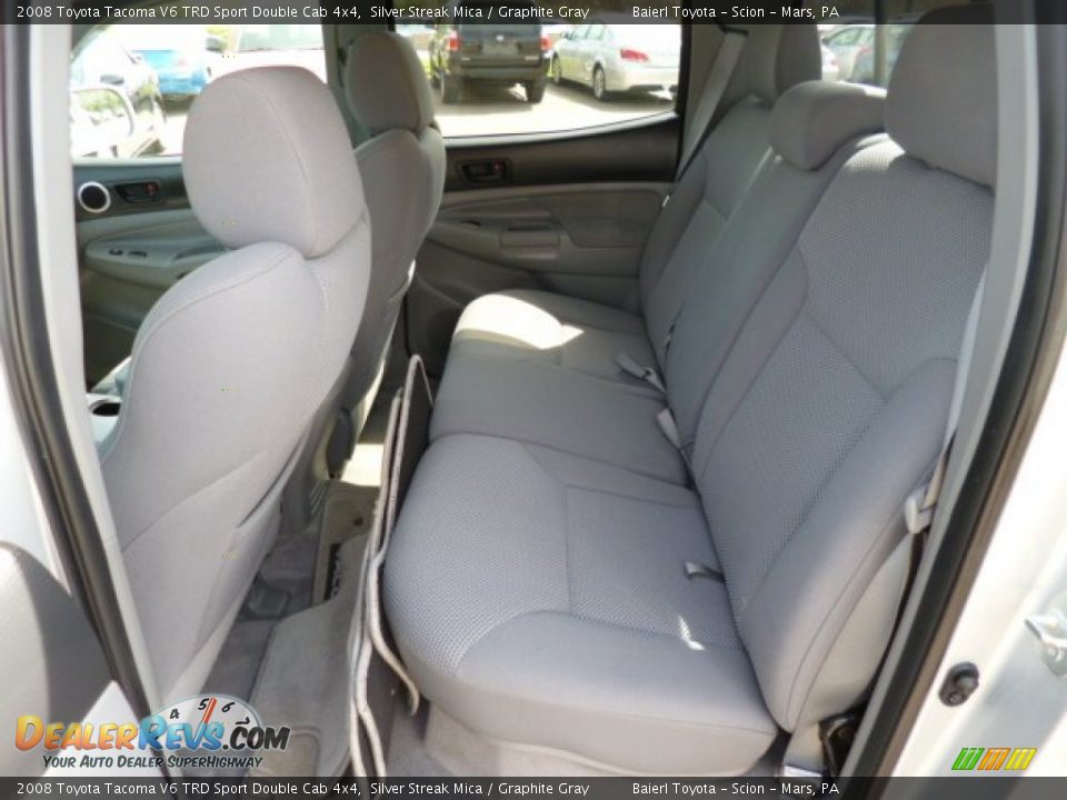 2008 Toyota Tacoma V6 TRD Sport Double Cab 4x4 Silver Streak Mica / Graphite Gray Photo #13