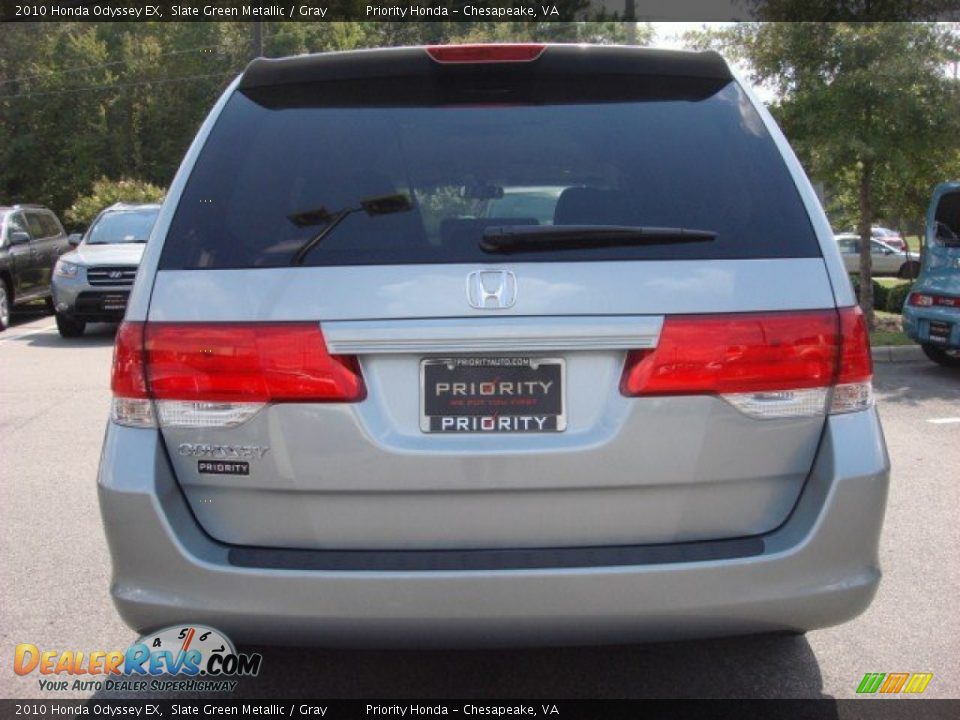 2010 Honda Odyssey EX Slate Green Metallic / Gray Photo #5