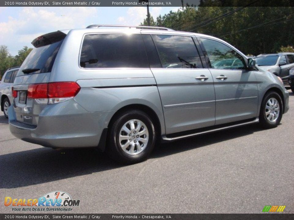 2010 Honda Odyssey EX Slate Green Metallic / Gray Photo #6