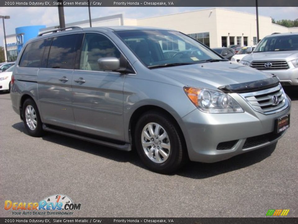 2010 Honda Odyssey EX Slate Green Metallic / Gray Photo #7