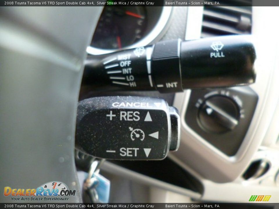 2008 Toyota Tacoma V6 TRD Sport Double Cab 4x4 Silver Streak Mica / Graphite Gray Photo #18