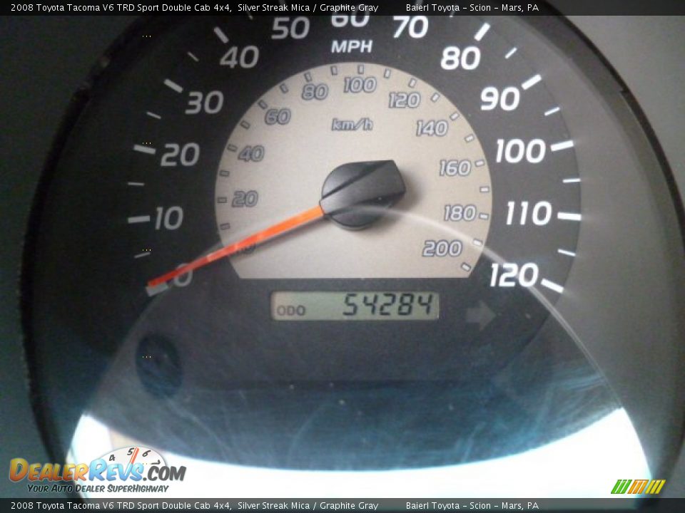2008 Toyota Tacoma V6 TRD Sport Double Cab 4x4 Silver Streak Mica / Graphite Gray Photo #20