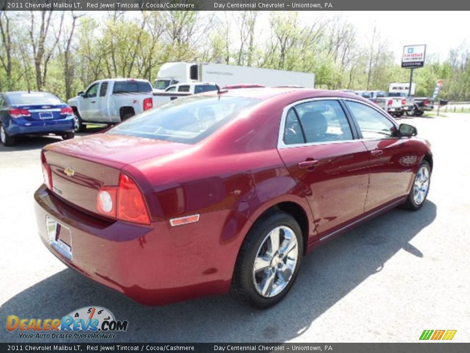 2011 Chevrolet Malibu LT Red Jewel Tintcoat / Cocoa/Cashmere Photo #6