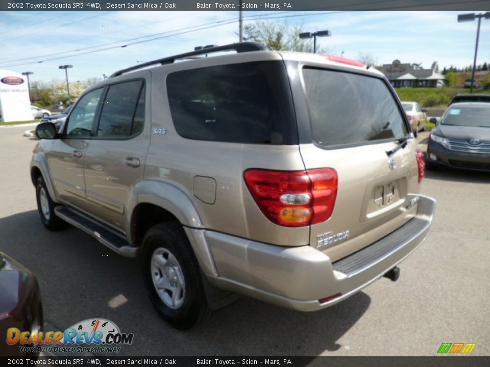 2002 Toyota Sequoia SR5 4WD Desert Sand Mica / Oak Photo #4