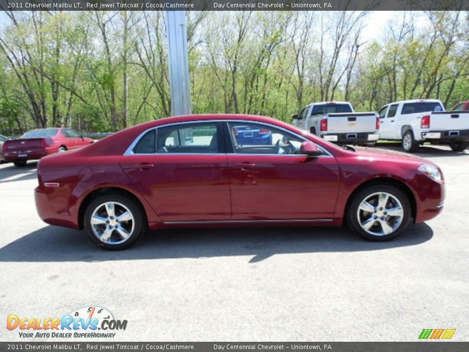 2011 Chevrolet Malibu LT Red Jewel Tintcoat / Cocoa/Cashmere Photo #7