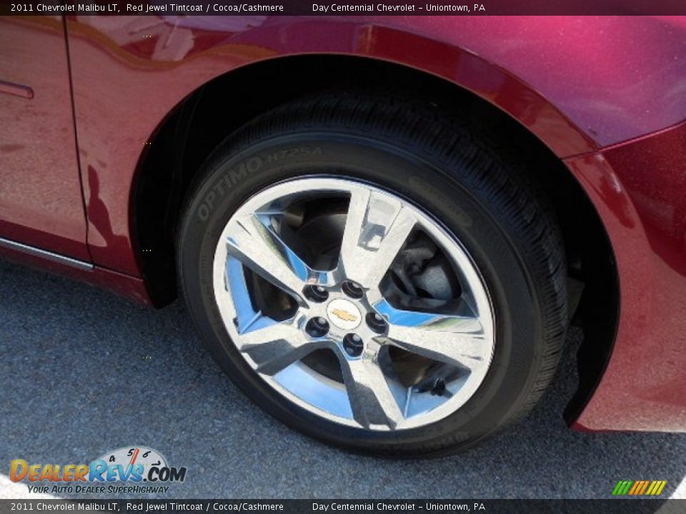 2011 Chevrolet Malibu LT Red Jewel Tintcoat / Cocoa/Cashmere Photo #8