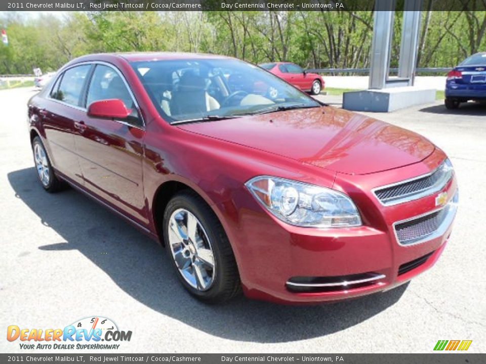 2011 Chevrolet Malibu LT Red Jewel Tintcoat / Cocoa/Cashmere Photo #9