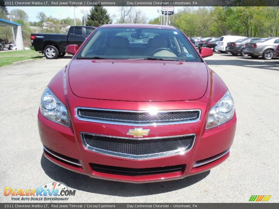 2011 Chevrolet Malibu LT Red Jewel Tintcoat / Cocoa/Cashmere Photo #10