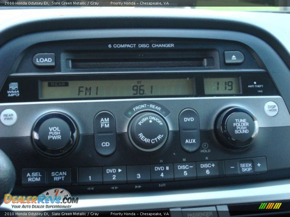 2010 Honda Odyssey EX Slate Green Metallic / Gray Photo #19