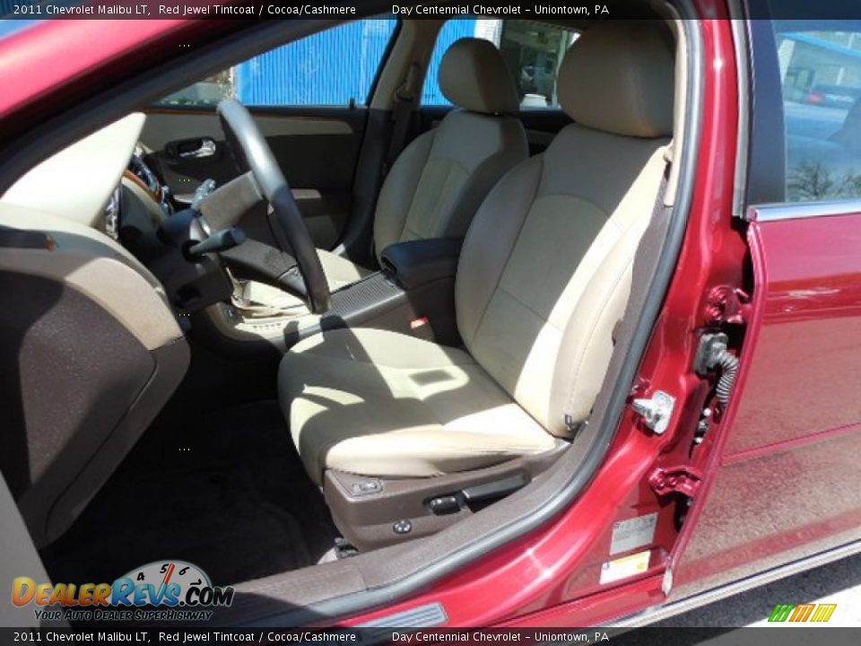 2011 Chevrolet Malibu LT Red Jewel Tintcoat / Cocoa/Cashmere Photo #12
