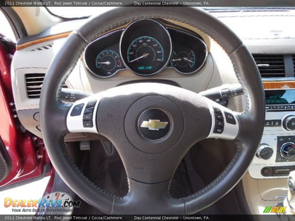 2011 Chevrolet Malibu LT Red Jewel Tintcoat / Cocoa/Cashmere Photo #14