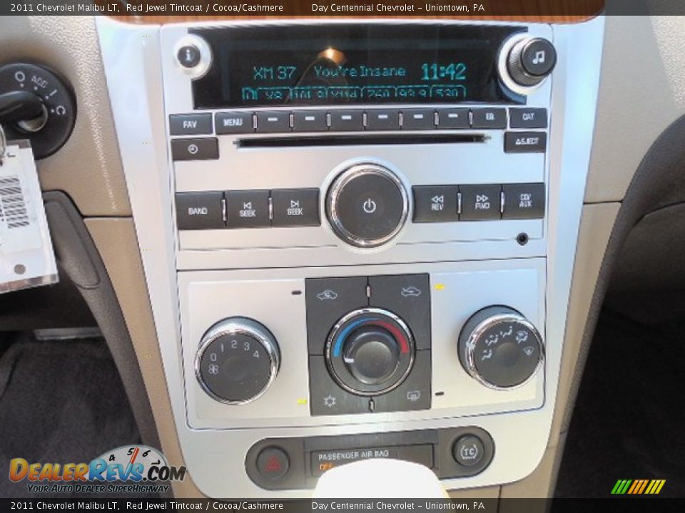 2011 Chevrolet Malibu LT Red Jewel Tintcoat / Cocoa/Cashmere Photo #15