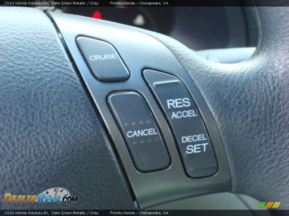 2010 Honda Odyssey EX Slate Green Metallic / Gray Photo #24