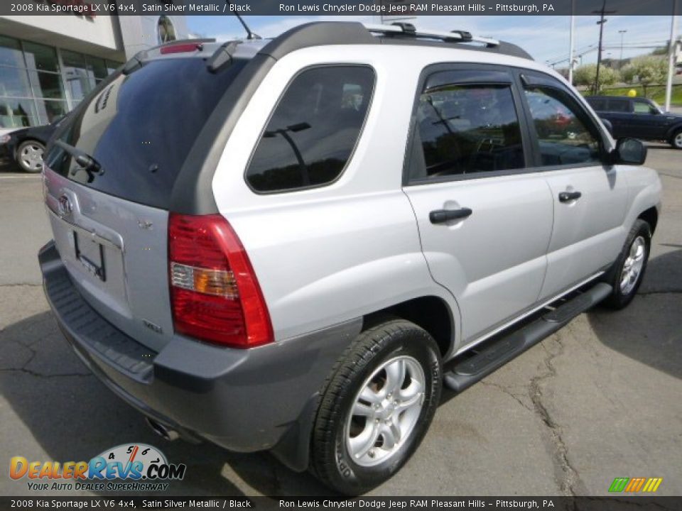 Satin Silver Metallic 2008 Kia Sportage LX V6 4x4 Photo #5