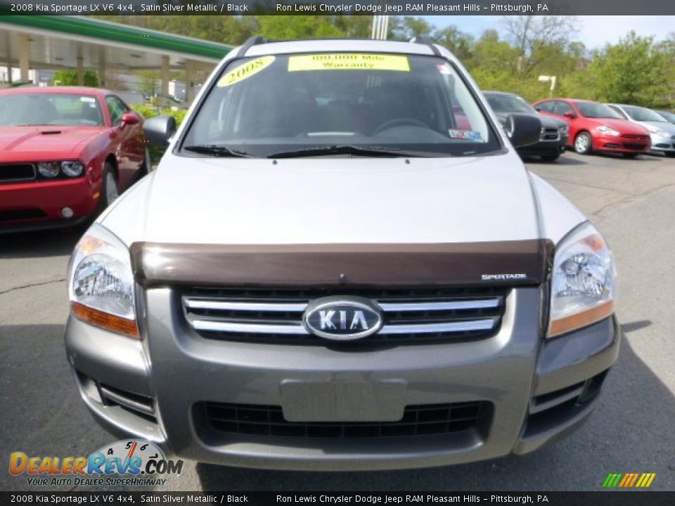 2008 Kia Sportage LX V6 4x4 Satin Silver Metallic / Black Photo #7