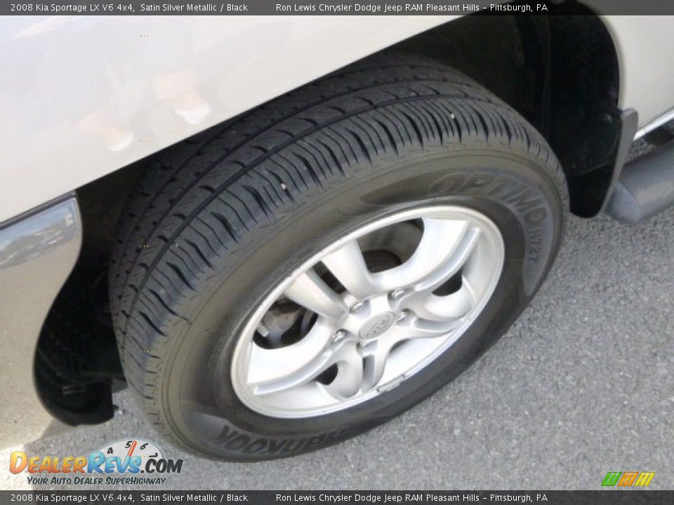 2008 Kia Sportage LX V6 4x4 Satin Silver Metallic / Black Photo #8