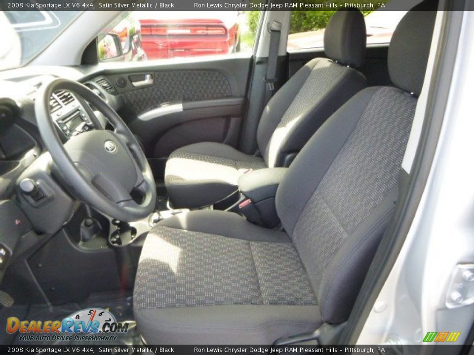 Front Seat of 2008 Kia Sportage LX V6 4x4 Photo #9