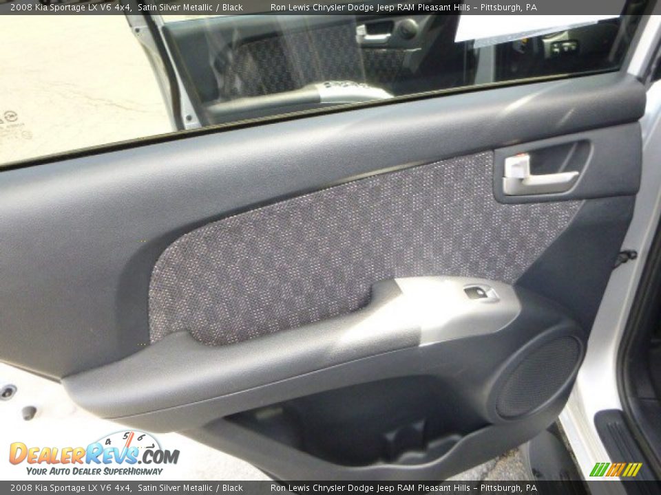 2008 Kia Sportage LX V6 4x4 Satin Silver Metallic / Black Photo #12