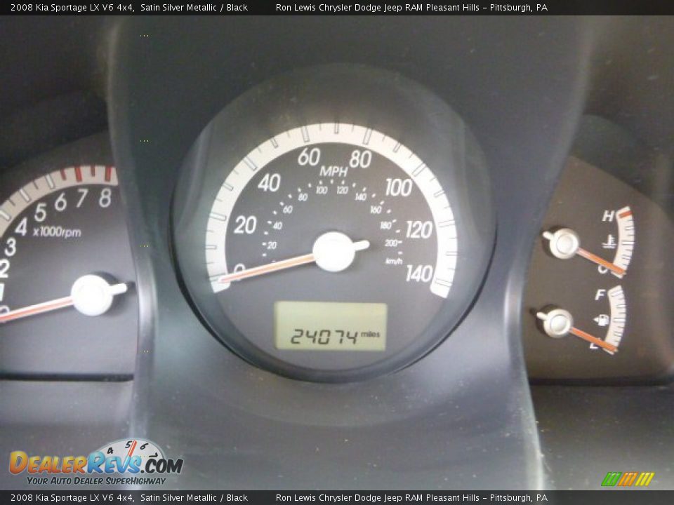 2008 Kia Sportage LX V6 4x4 Satin Silver Metallic / Black Photo #20