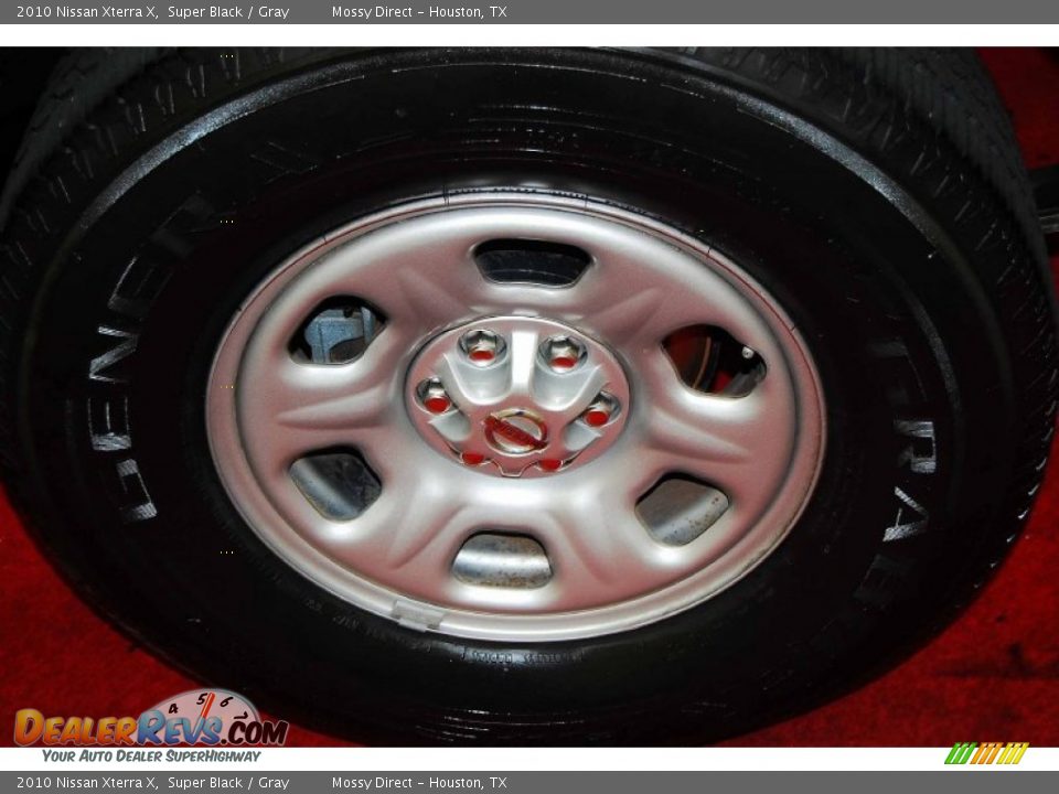 2010 Nissan Xterra X Super Black / Gray Photo #8