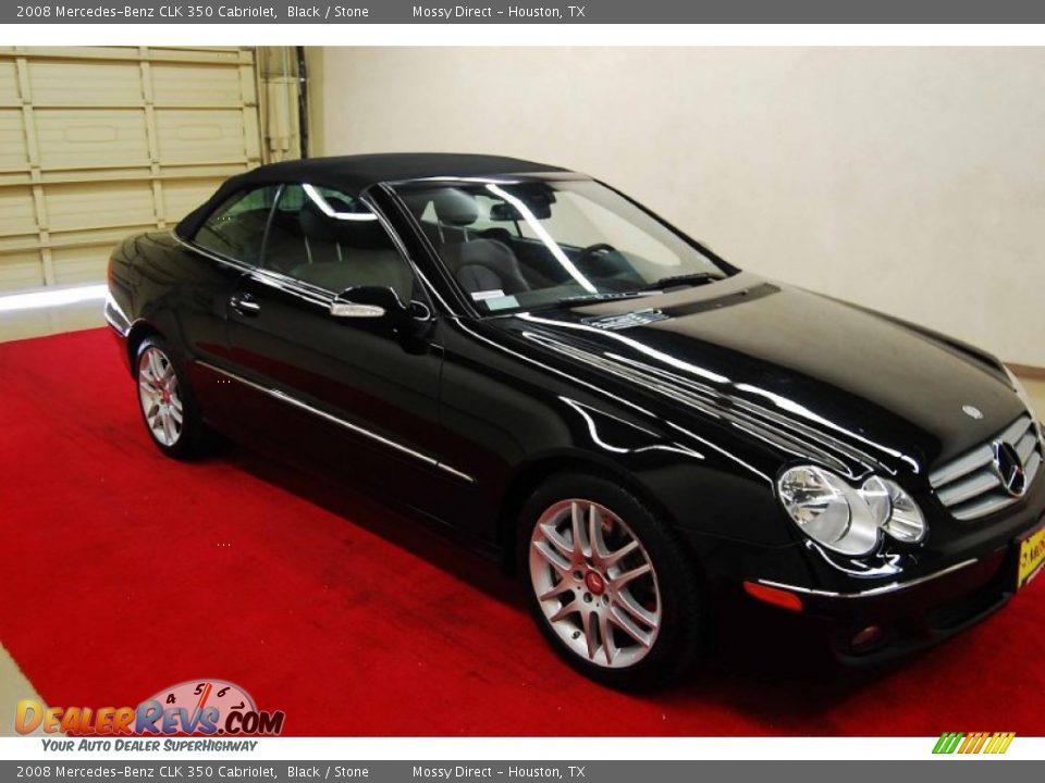 2008 Mercedes-Benz CLK 350 Cabriolet Black / Stone Photo #1