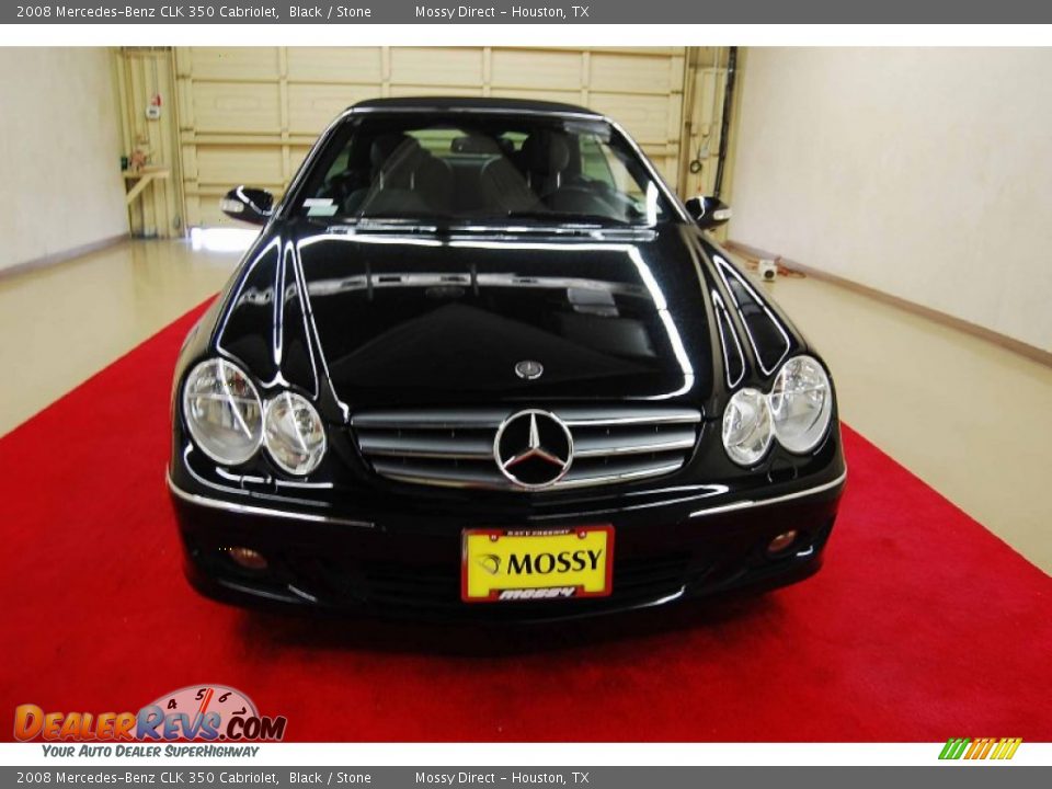 2008 Mercedes-Benz CLK 350 Cabriolet Black / Stone Photo #2