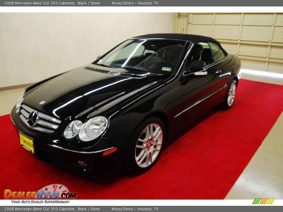 2008 Mercedes-Benz CLK 350 Cabriolet Black / Stone Photo #3