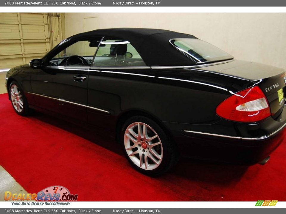 2008 Mercedes-Benz CLK 350 Cabriolet Black / Stone Photo #4