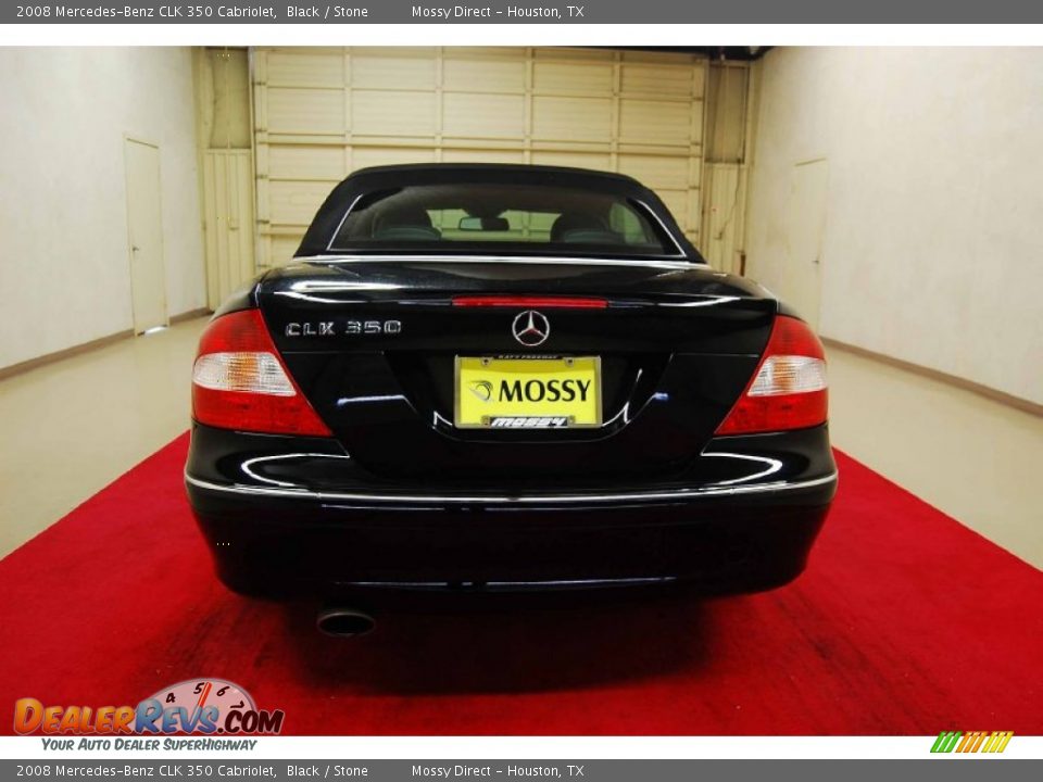 2008 Mercedes-Benz CLK 350 Cabriolet Black / Stone Photo #5