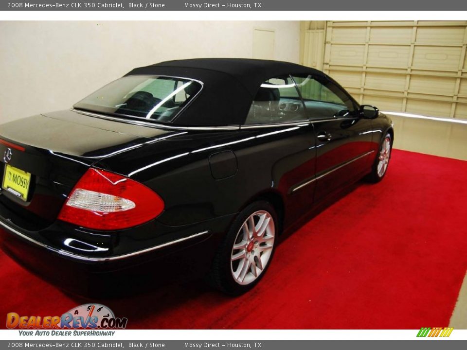2008 Mercedes-Benz CLK 350 Cabriolet Black / Stone Photo #6