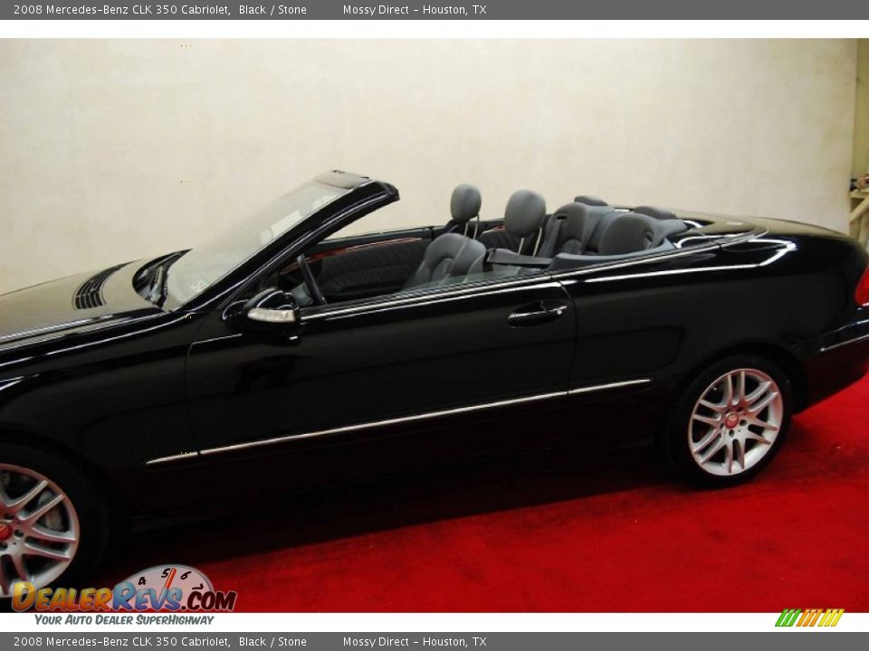 2008 Mercedes-Benz CLK 350 Cabriolet Black / Stone Photo #9
