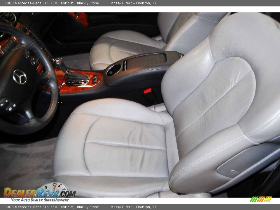 2008 Mercedes-Benz CLK 350 Cabriolet Black / Stone Photo #11