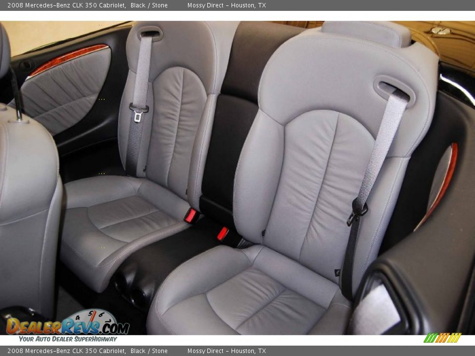 2008 Mercedes-Benz CLK 350 Cabriolet Black / Stone Photo #13