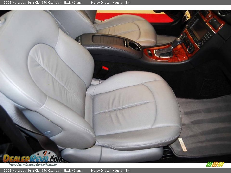 2008 Mercedes-Benz CLK 350 Cabriolet Black / Stone Photo #17