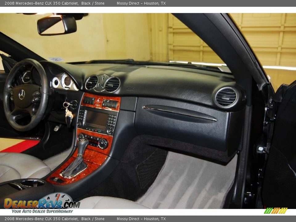 2008 Mercedes-Benz CLK 350 Cabriolet Black / Stone Photo #18