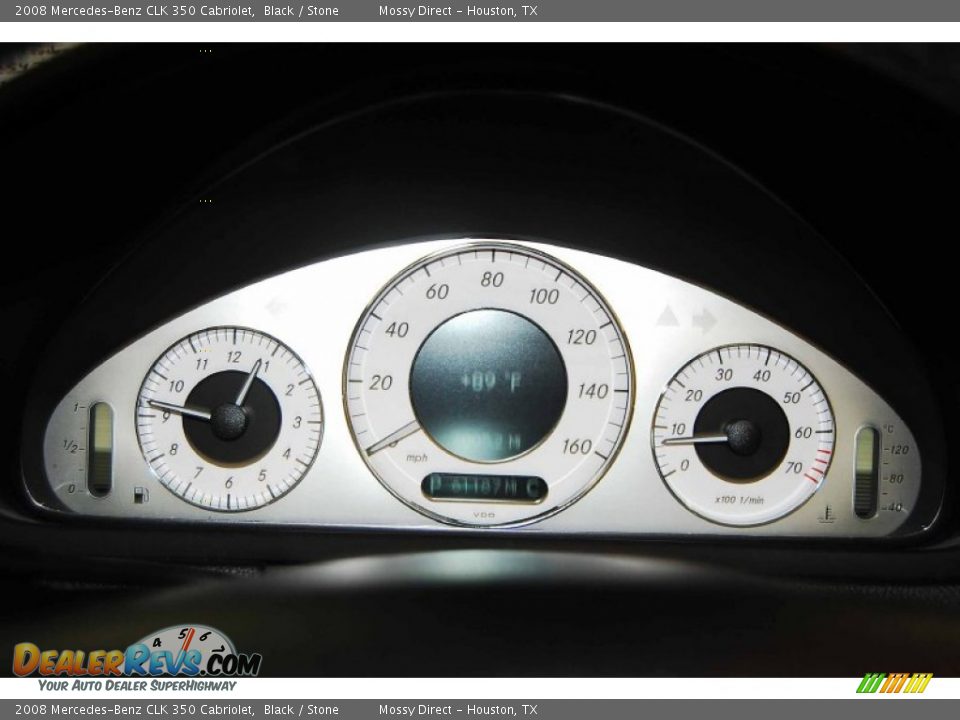 2008 Mercedes-Benz CLK 350 Cabriolet Black / Stone Photo #22