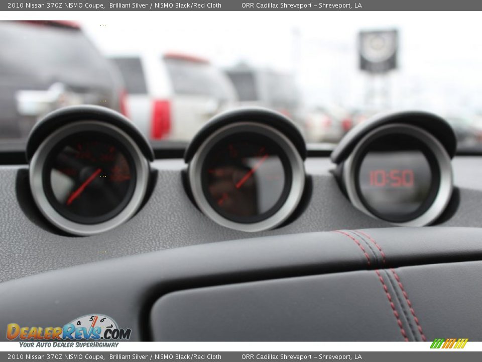2010 Nissan 370Z NISMO Coupe Brilliant Silver / NISMO Black/Red Cloth Photo #22