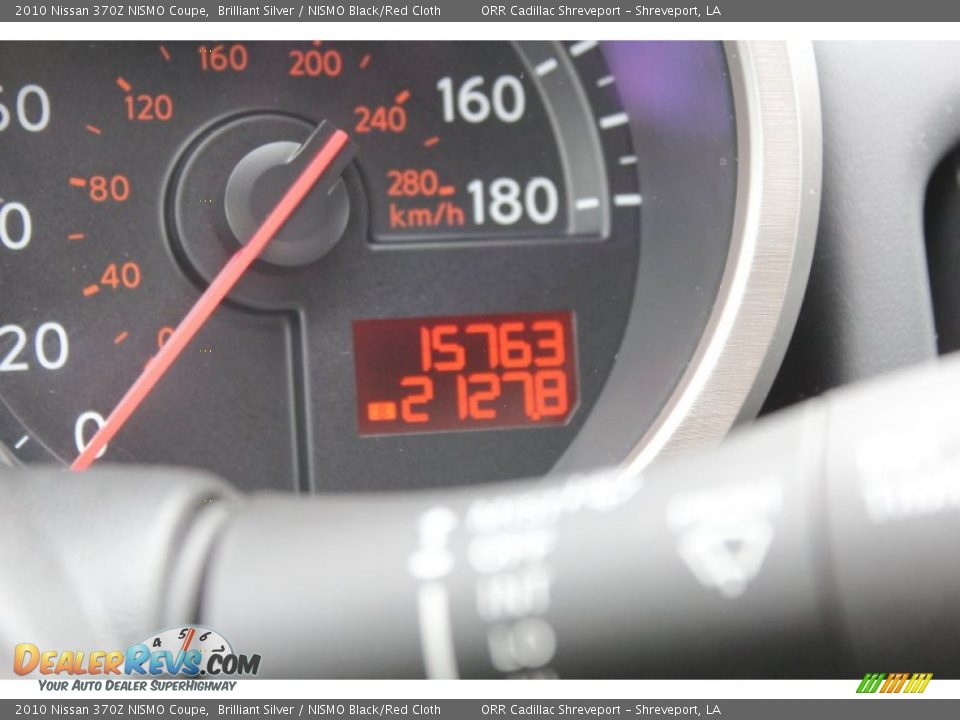 2010 Nissan 370Z NISMO Coupe Brilliant Silver / NISMO Black/Red Cloth Photo #23