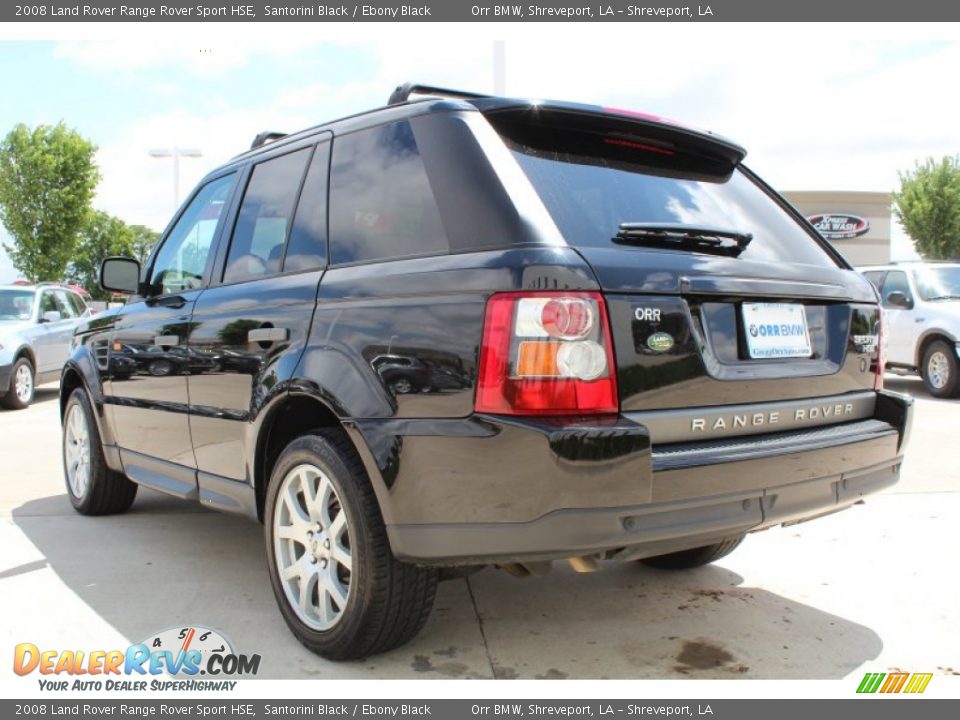 2008 Land Rover Range Rover Sport HSE Santorini Black / Ebony Black Photo #3