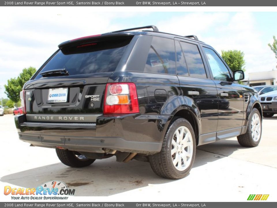 2008 Land Rover Range Rover Sport HSE Santorini Black / Ebony Black Photo #4