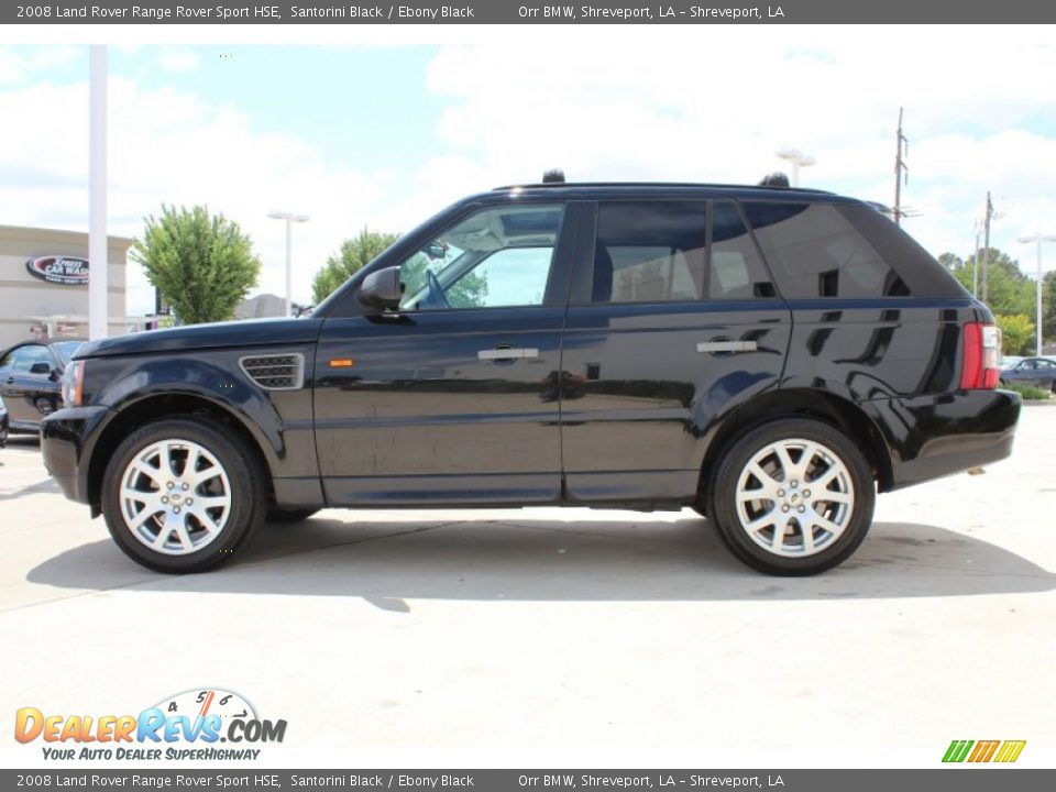 2008 Land Rover Range Rover Sport HSE Santorini Black / Ebony Black Photo #5