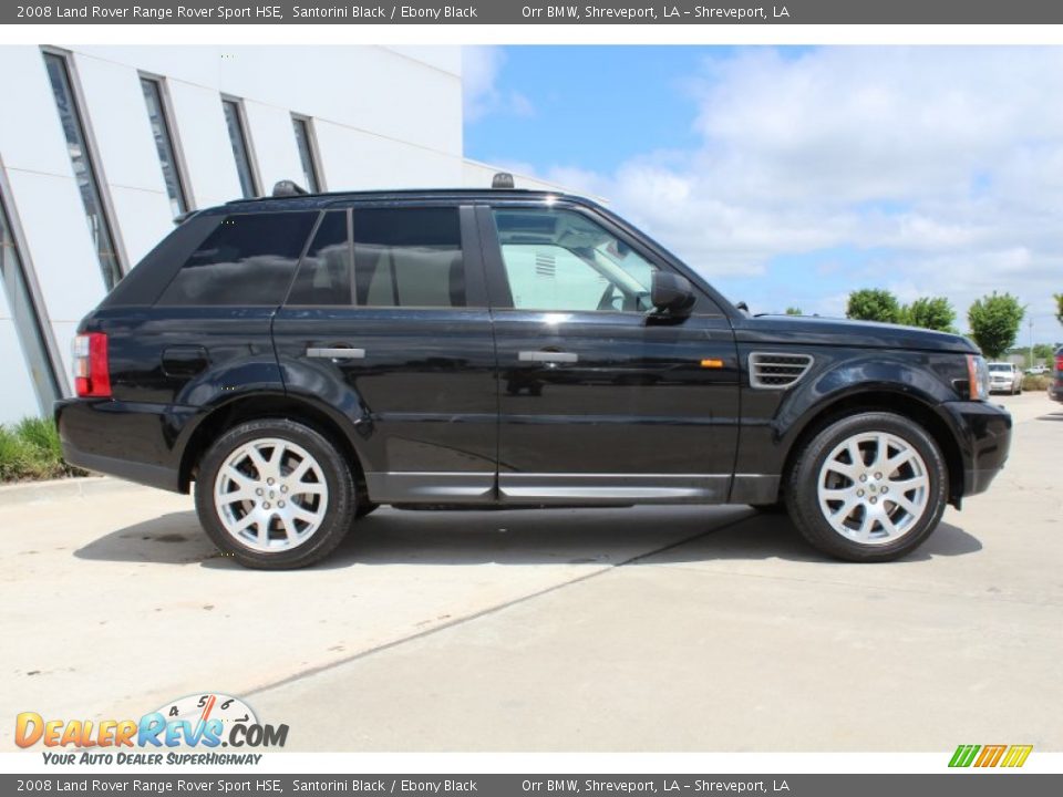 Santorini Black 2008 Land Rover Range Rover Sport HSE Photo #6