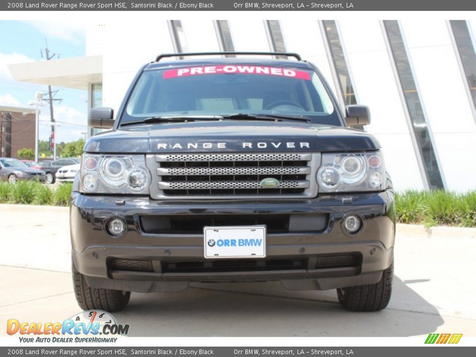 2008 Land Rover Range Rover Sport HSE Santorini Black / Ebony Black Photo #7