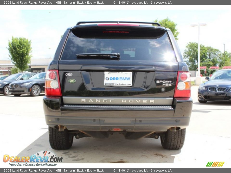 2008 Land Rover Range Rover Sport HSE Santorini Black / Ebony Black Photo #8