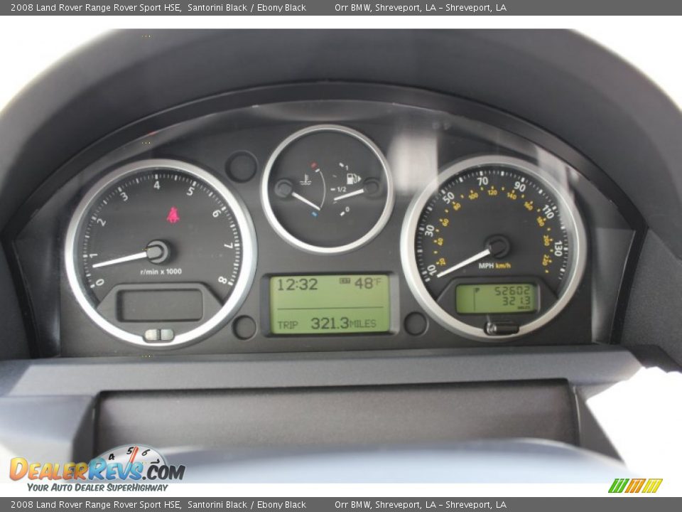 2008 Land Rover Range Rover Sport HSE Gauges Photo #13